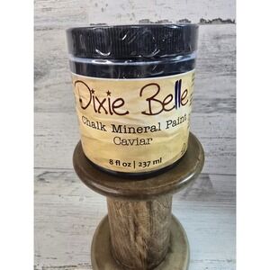 Dixie Belle Chalk Mineral Paint‎ Caviar True Black 8oz Furniture DIY Craft Paint